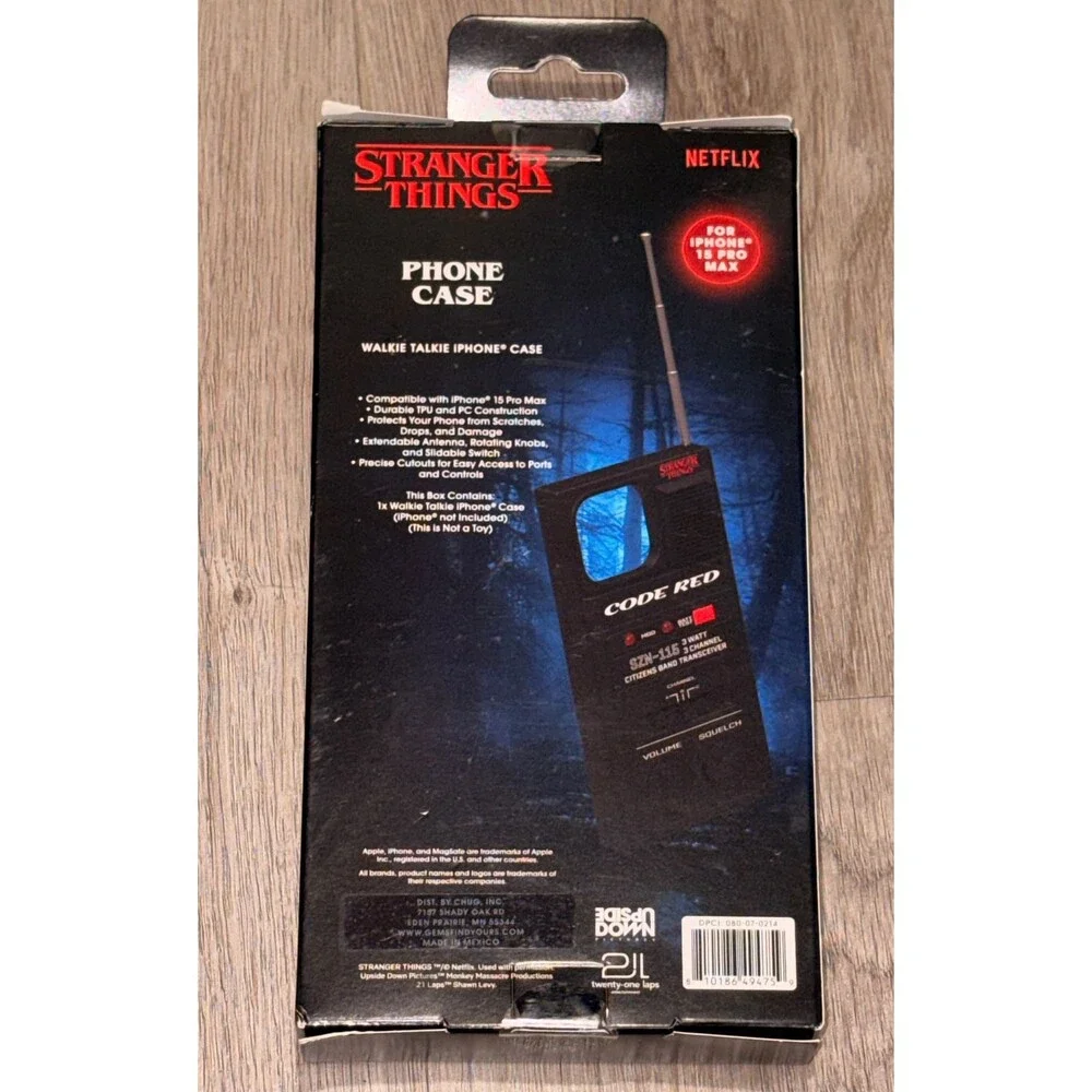 Stranger Things Walkie-Talkie Phone Case Apple iPhone 15 Pro‎ Max